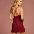 Zara Satin Slip Dress, Red
