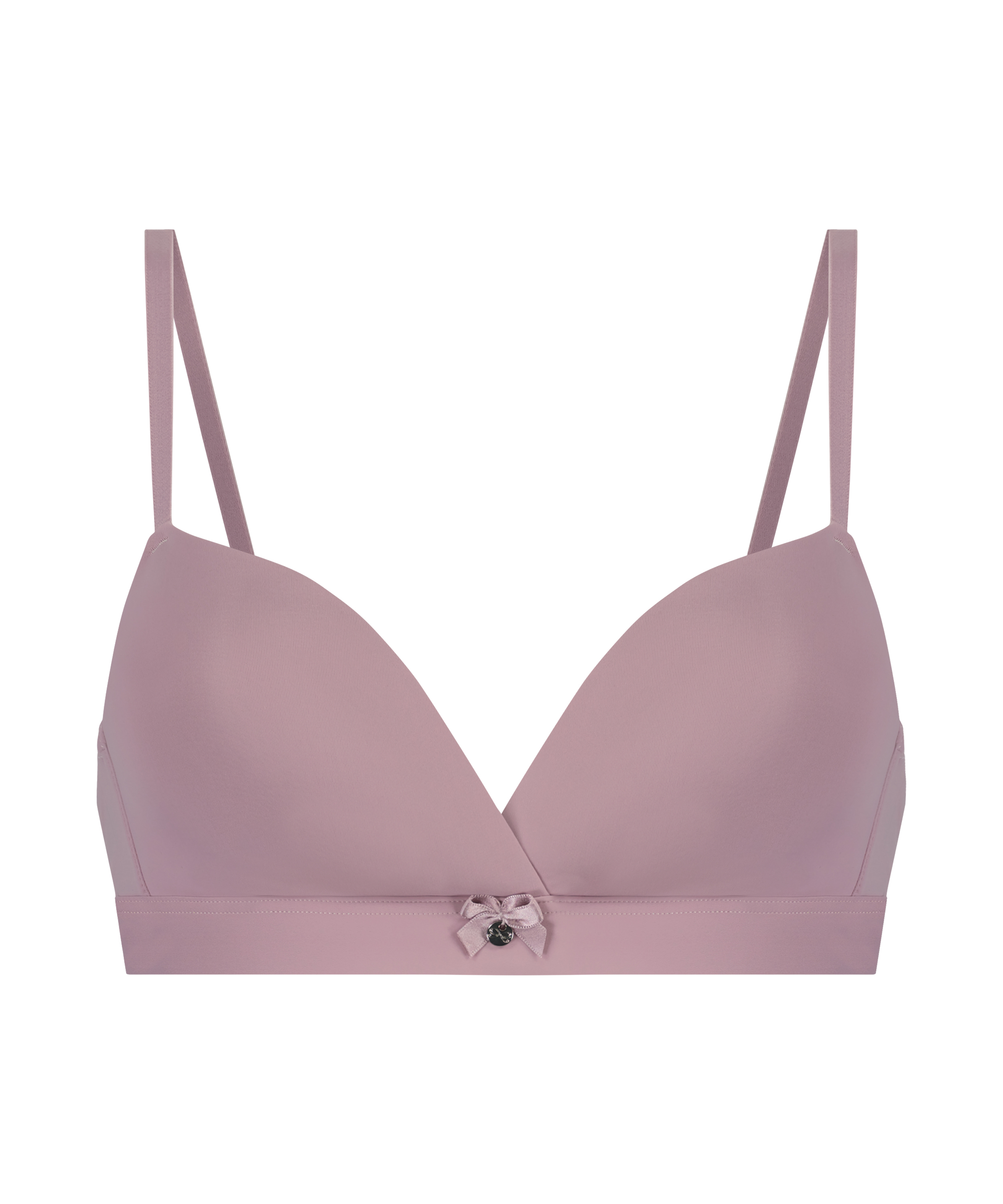 Padded Non-Wired Bra, Purple, main