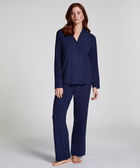 Essential Jersey Long-Sleeved Jacket, Blue