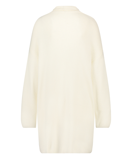 Premium Fluffy Long Vest, White