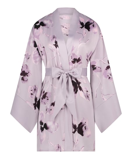 Satin Kimono, Purple
