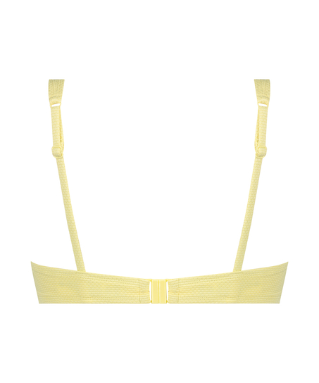 Scallop Non-Padded Underwired Bikini Top, Yellow