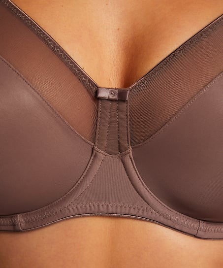 Nina Non-Padded Underwired Minimizer Bra, Brown