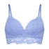 Shiloh Padded Non-wired Longline Bra, Blue