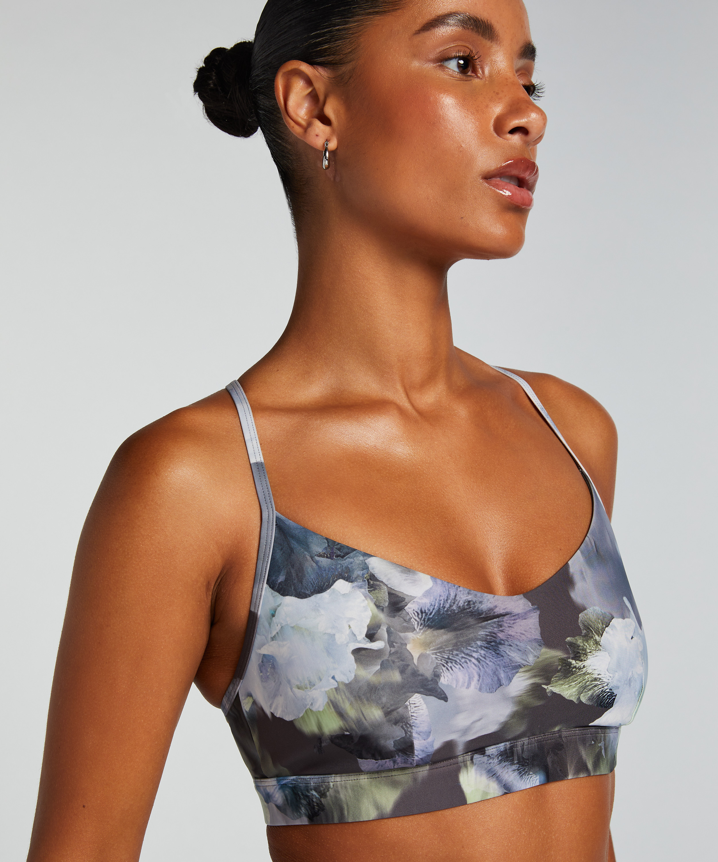 HKMX Sports Bra Level 1, Grey, main