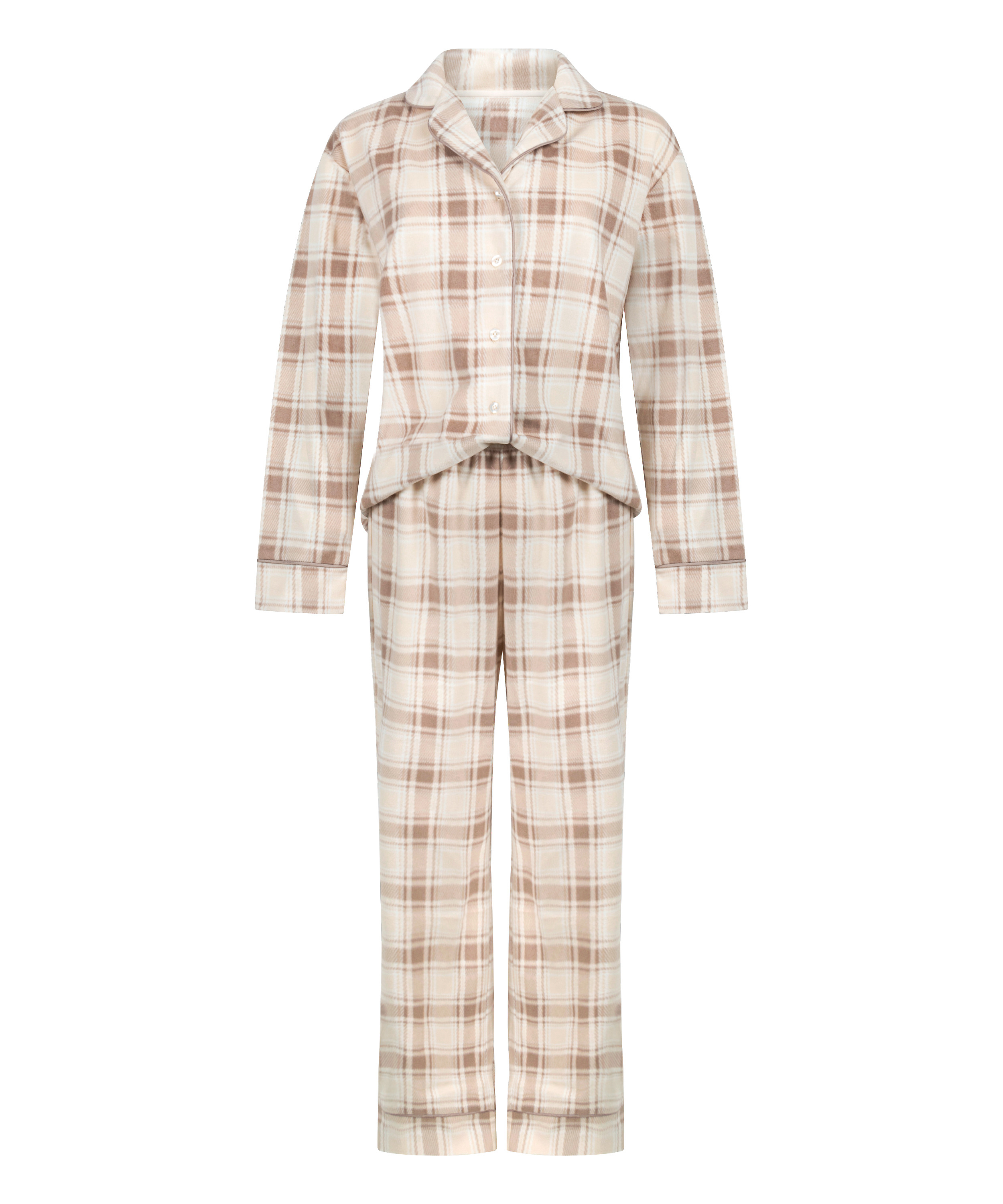 Pyjamaset Polar Fleece, White, main