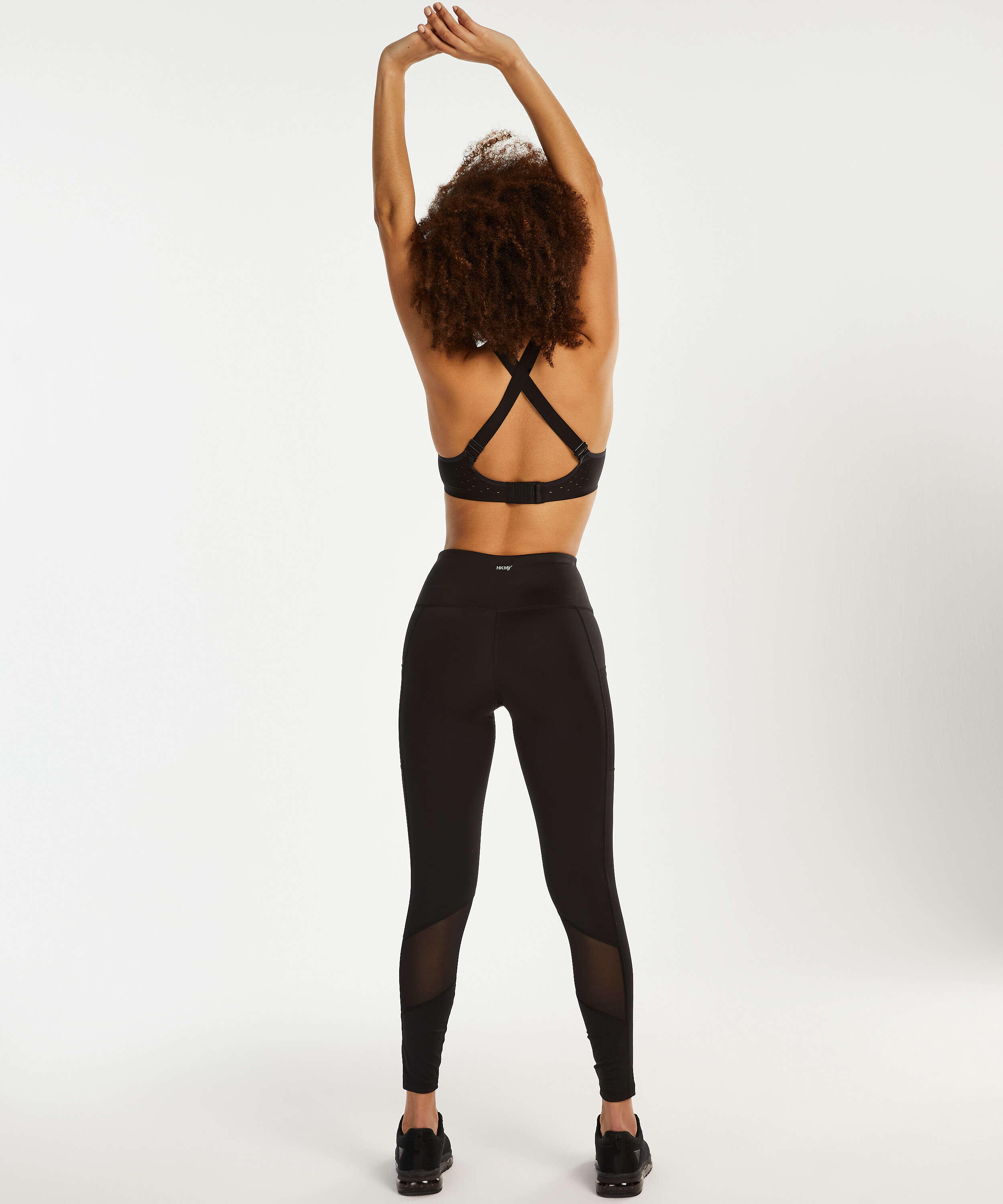 HKMX The Infinity sports bra level 2, Black, main