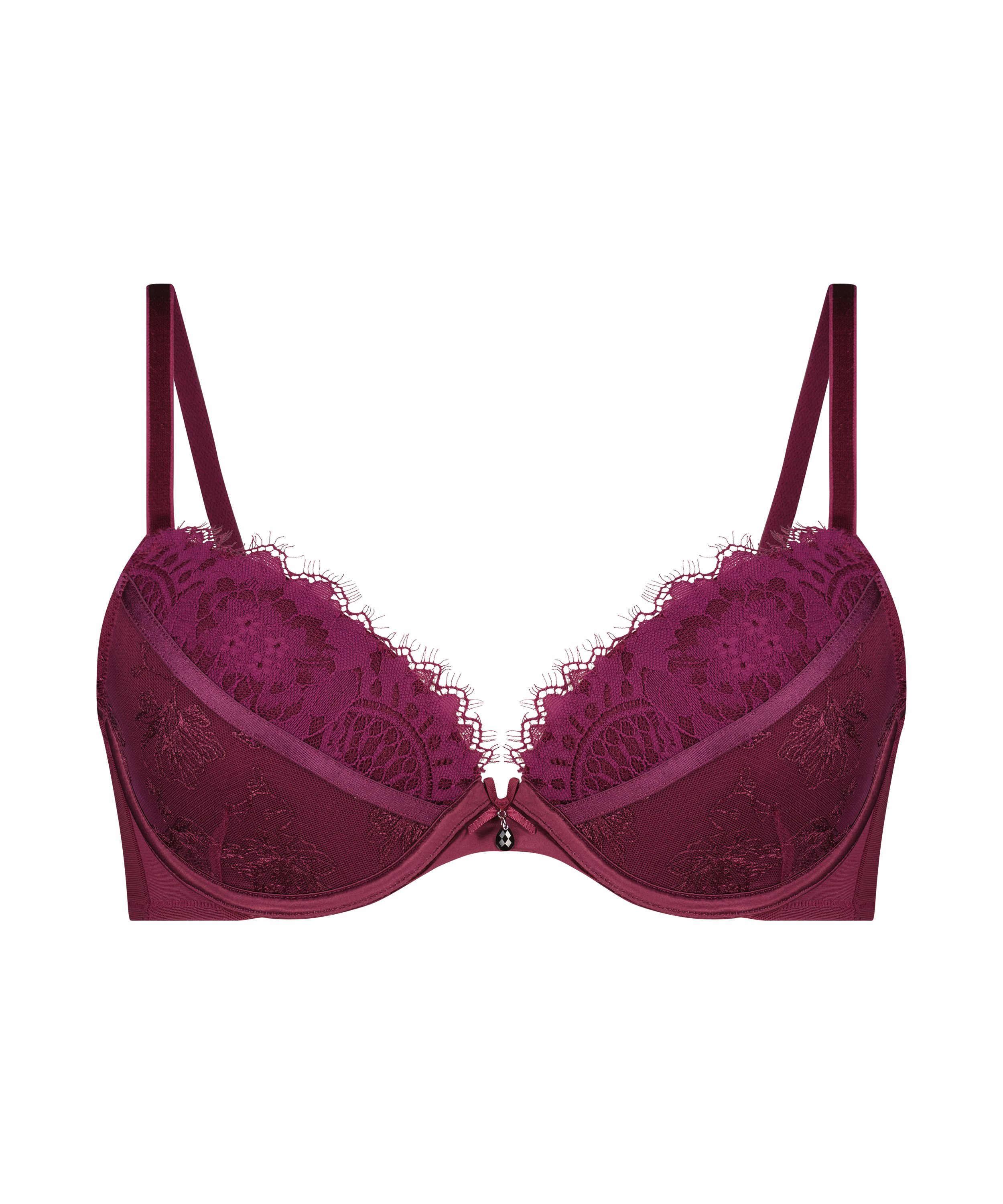 Sia Padded Underwired Bra, Purple, main
