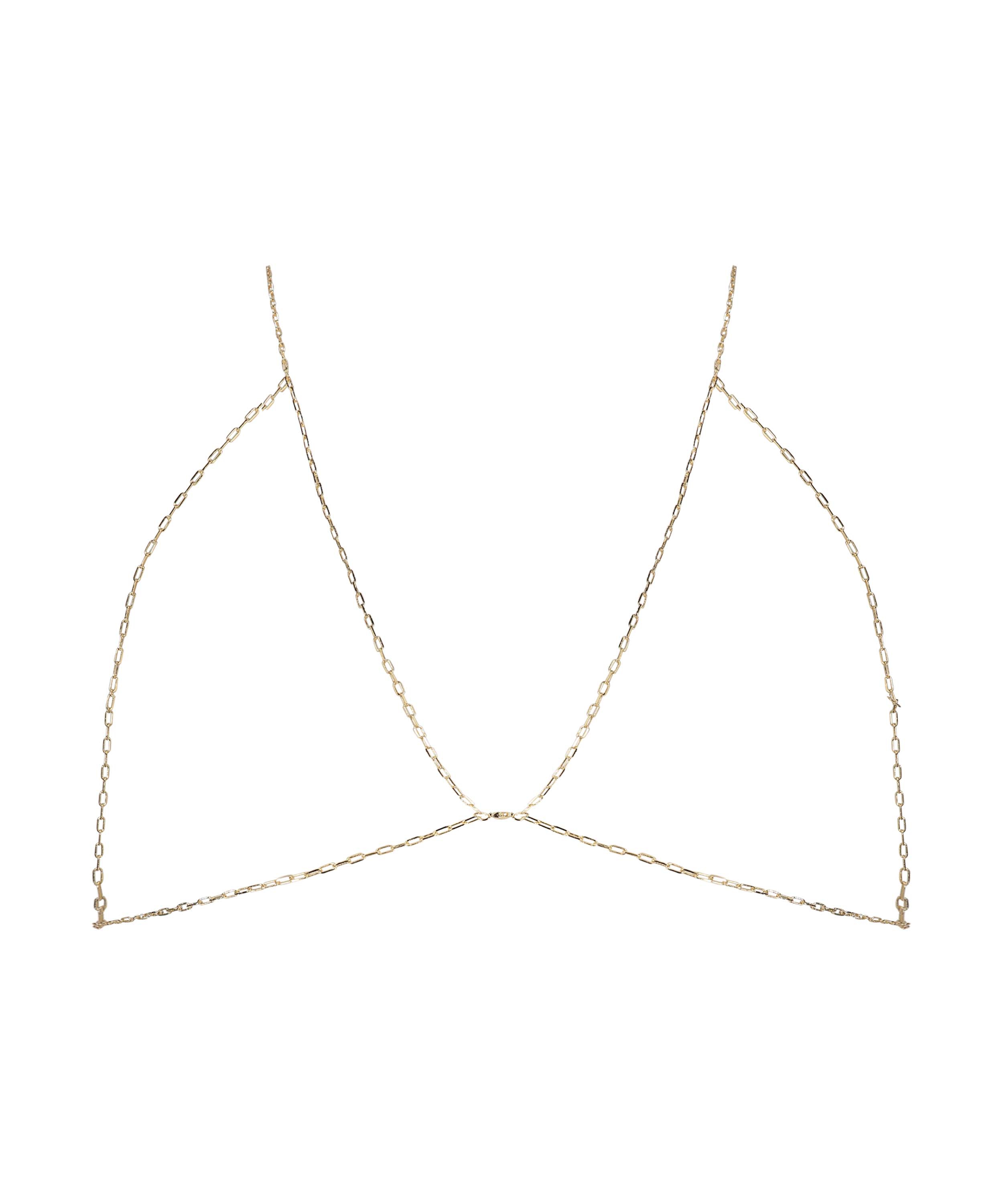 Chain Bralette, Yellow, main