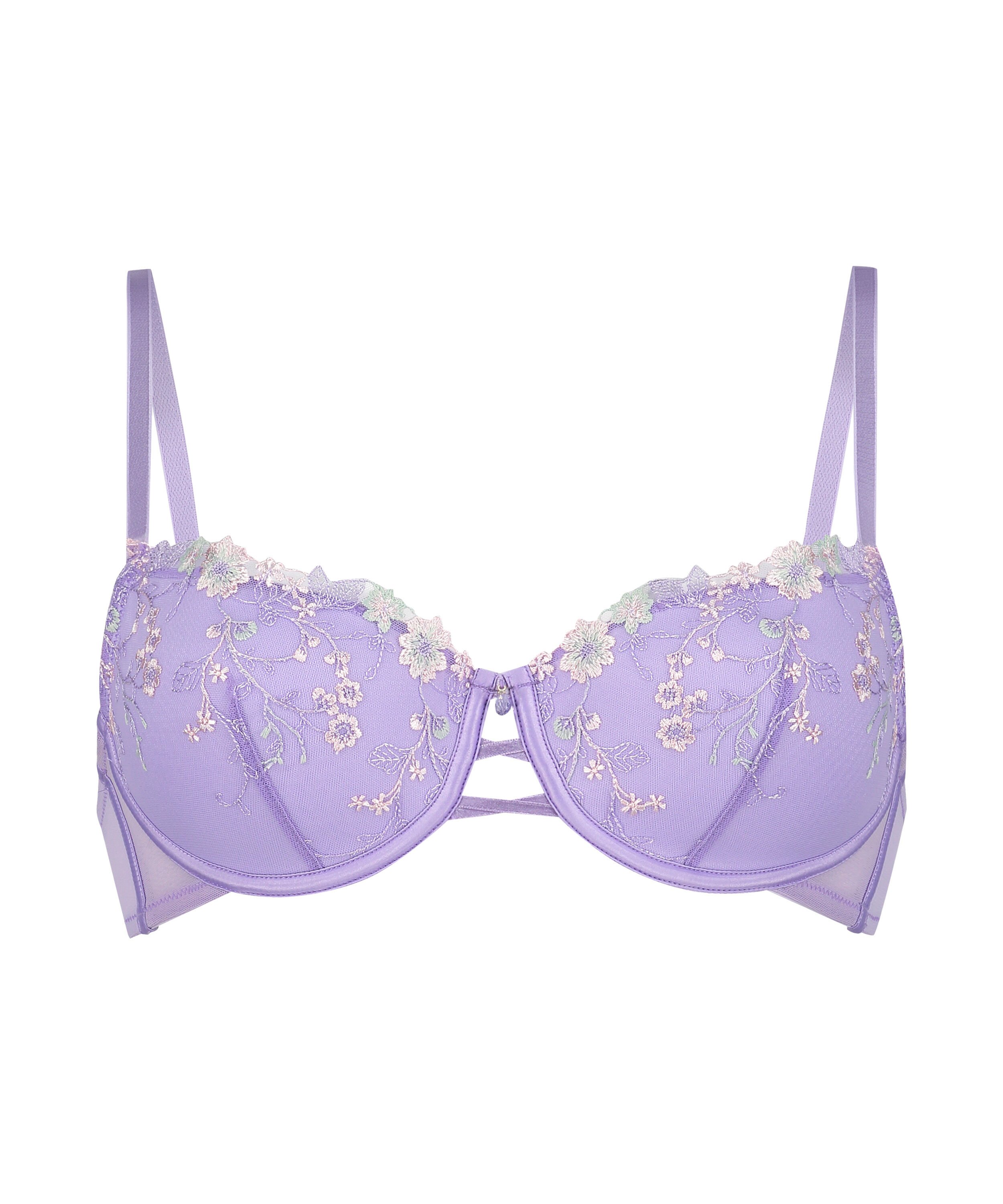 Lillia Padded Underwired Bra, Purple