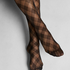 Tights 15 Denier Checked, Black