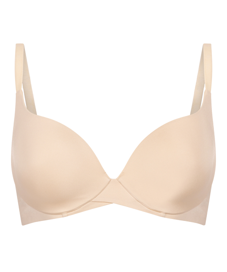 Smooth Padded Underwired Bra, Beige