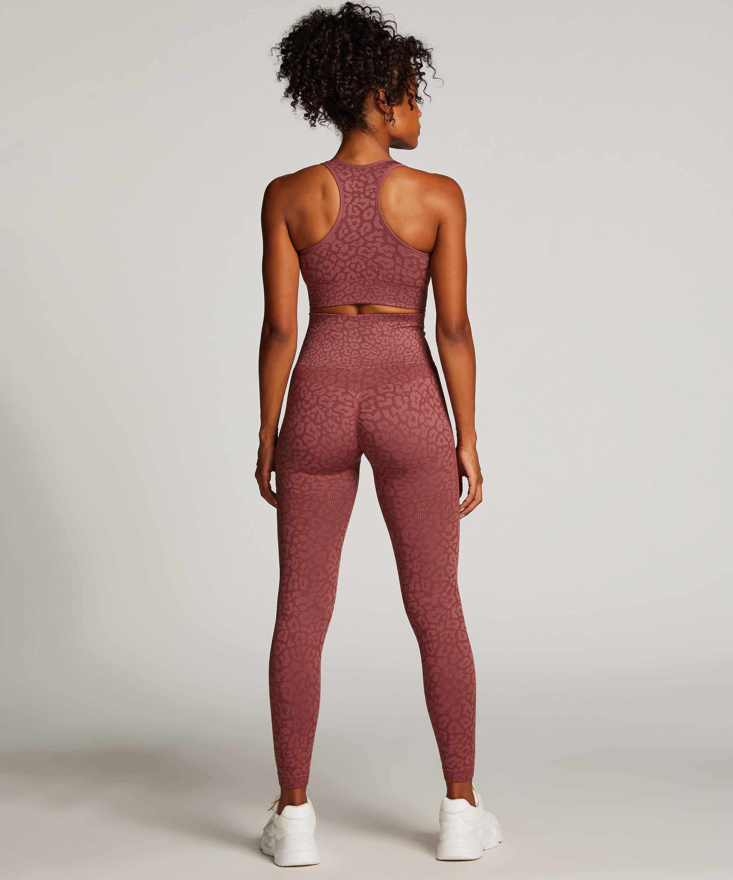 HKMX High waisted seamless sport legging, Pink, main