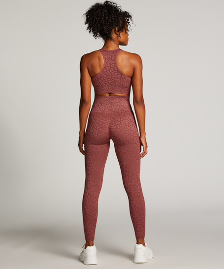 HKMX High waisted seamless sport legging, Pink