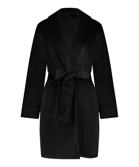 Velours Bathrobe, Black