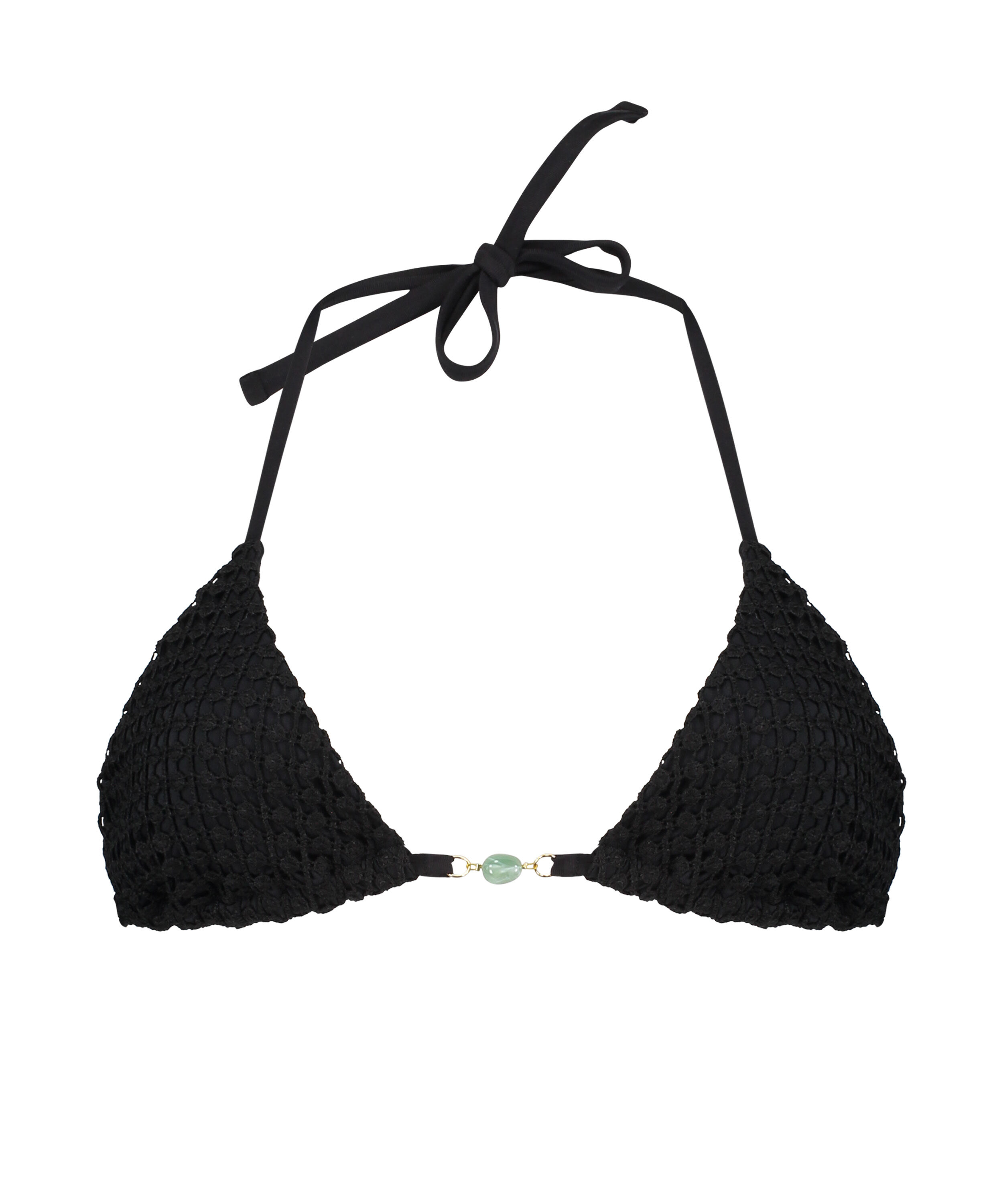 Maui Triangle Bikini Top, Black