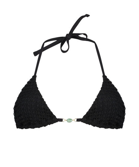 Maui Triangle Bikini Top, Black