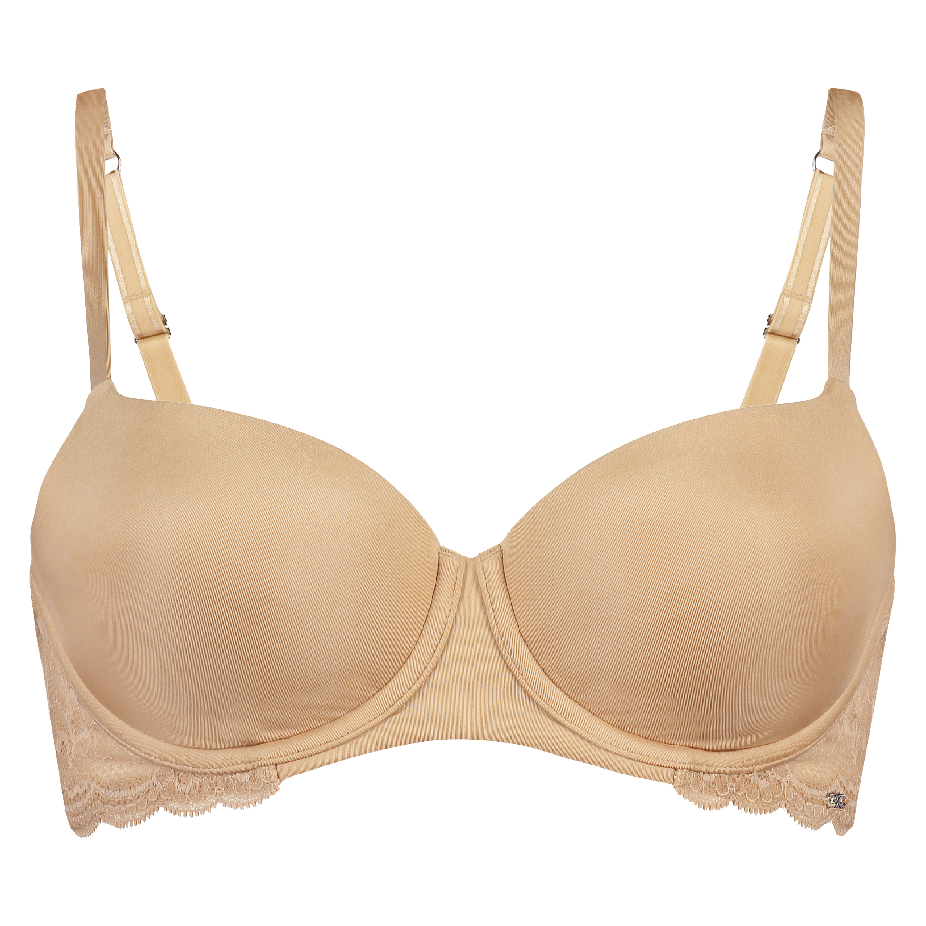 Angie Padded Underwired Bra, Beige, main