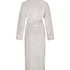 Long Fleece Bathrobe, Grey