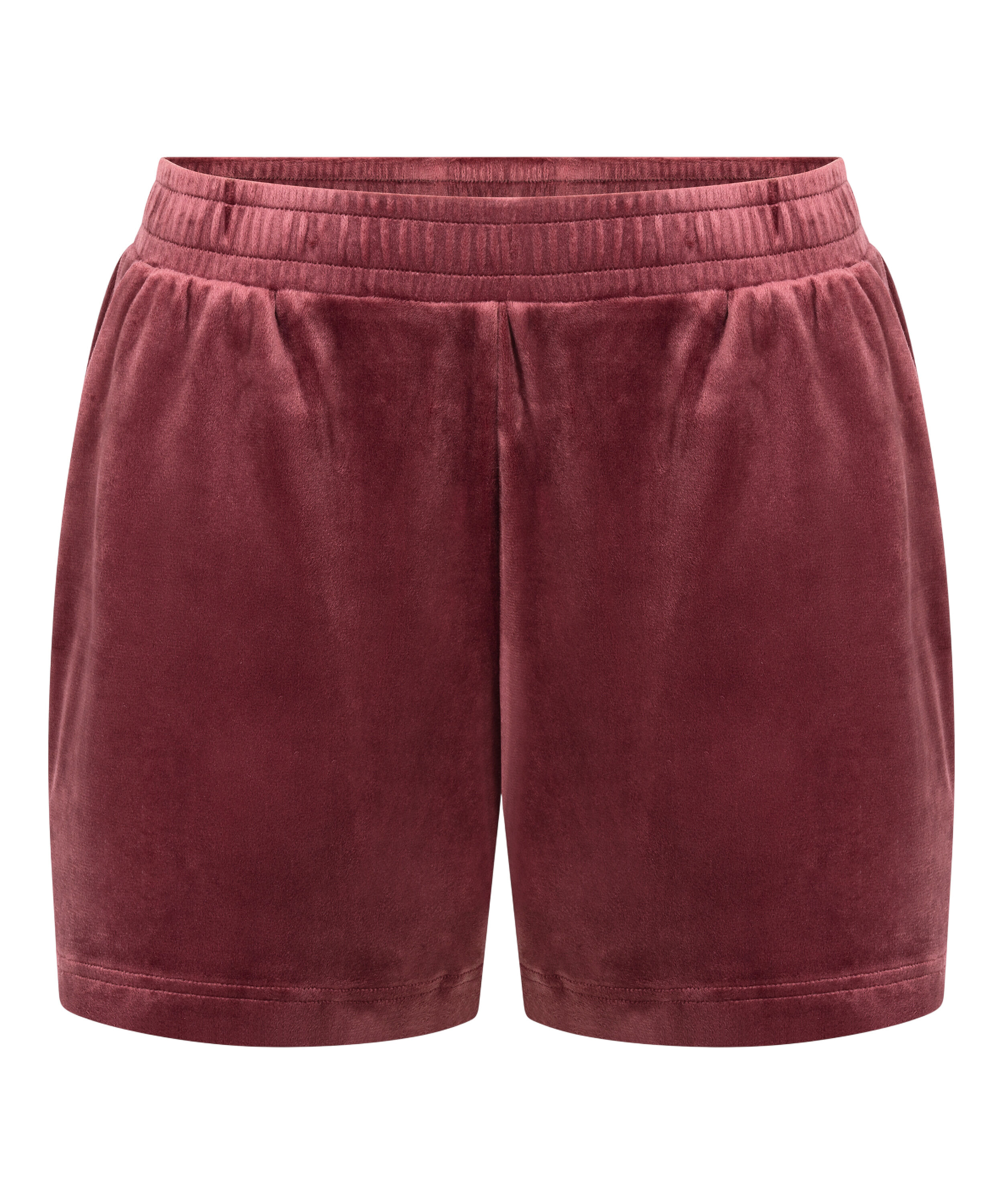 Velvet Pocket shorts, Red