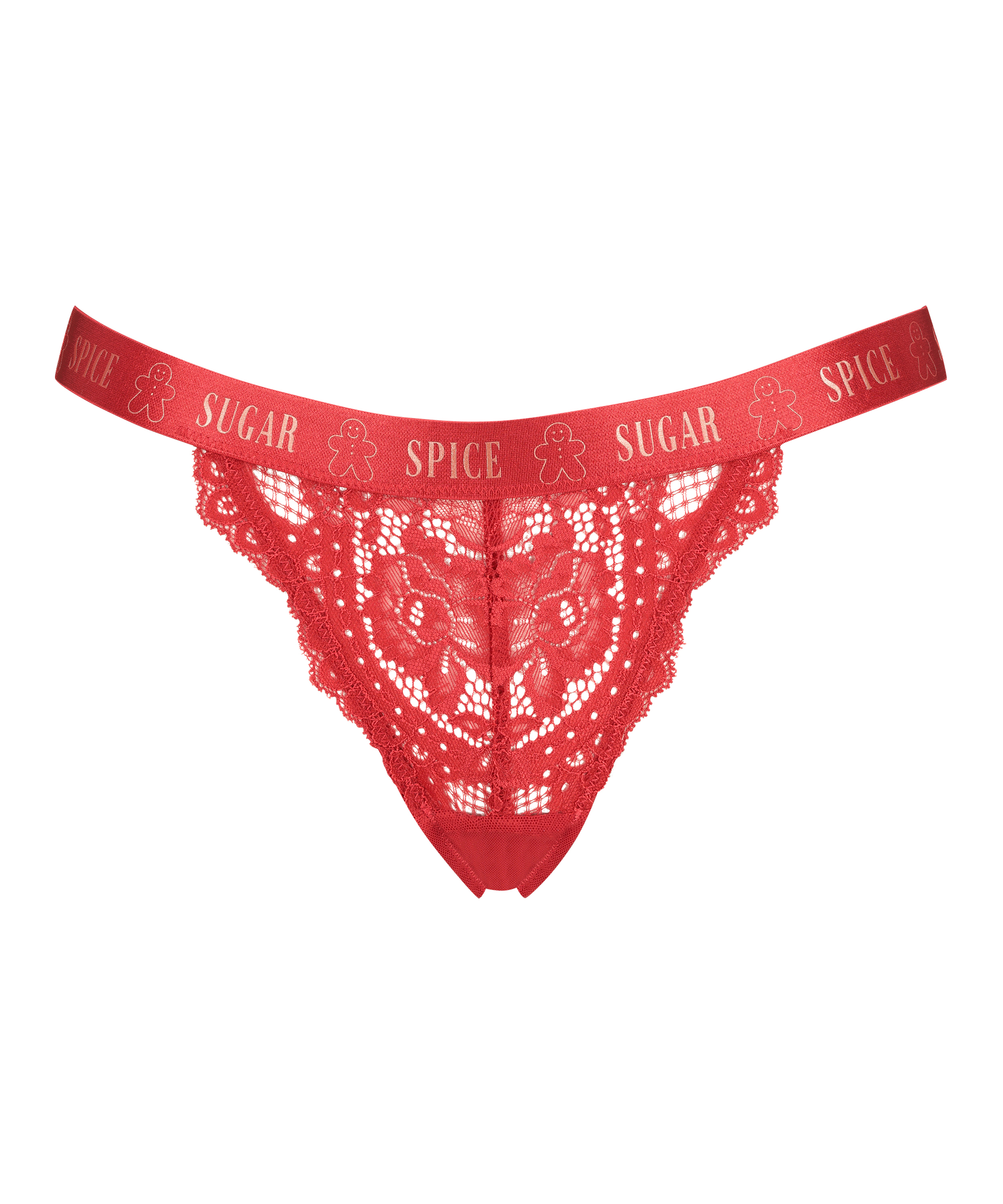 Cinnamon Extra Low Rise Thong, Red, main