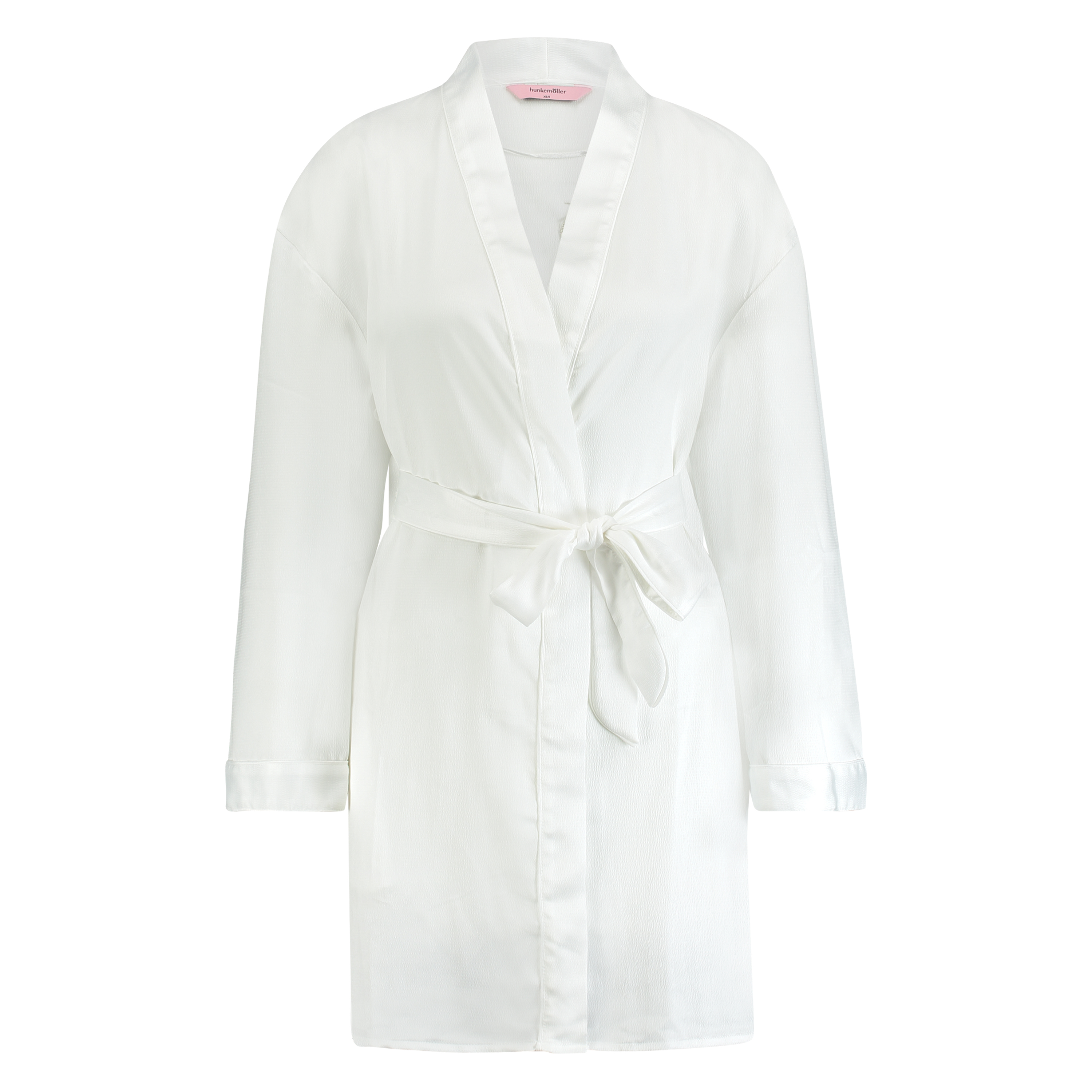 Satin Kimono Bridal, White, main