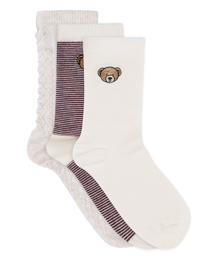 3 pack Giftpack Socks, White