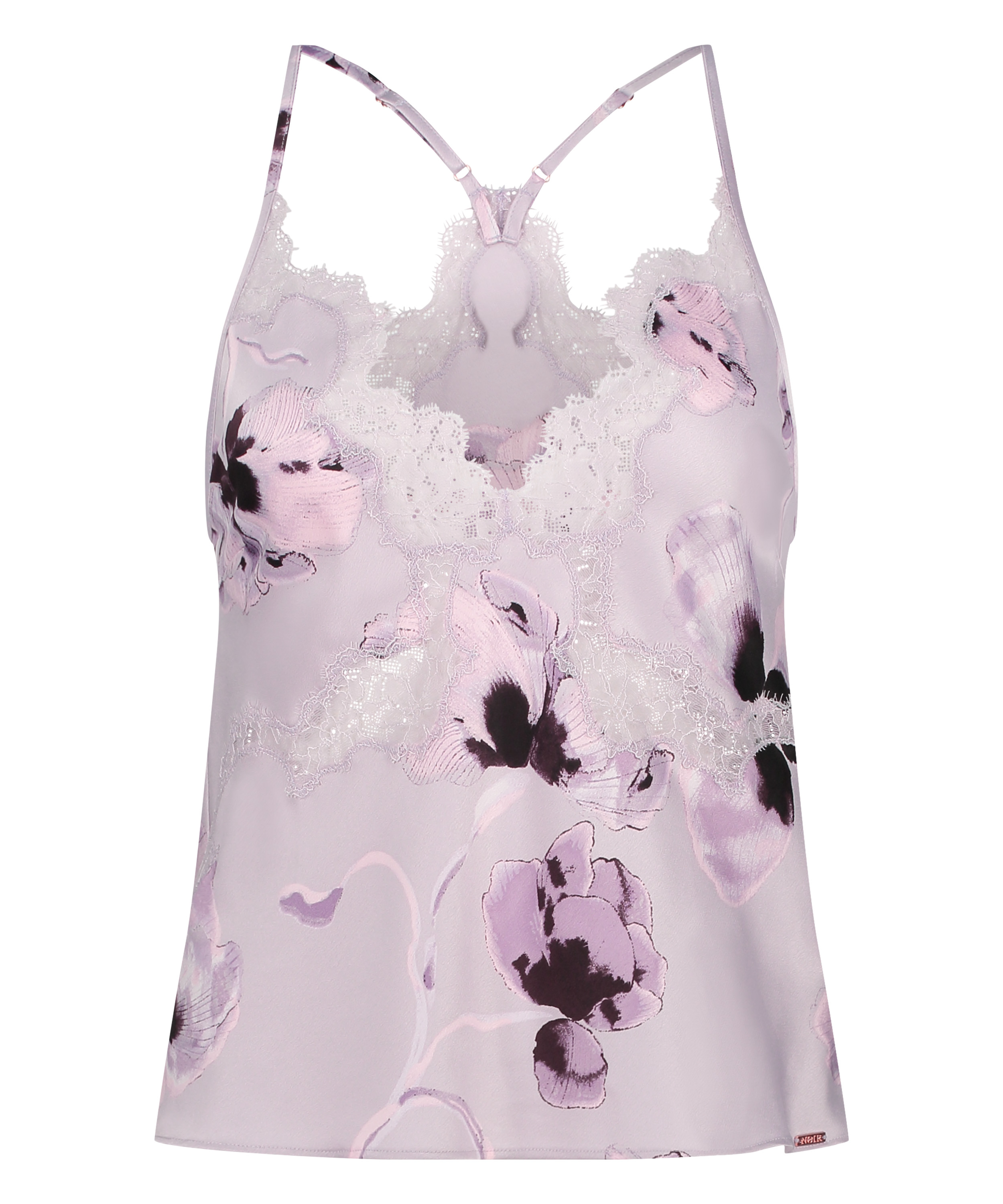 Satin Cami Top, Purple, main