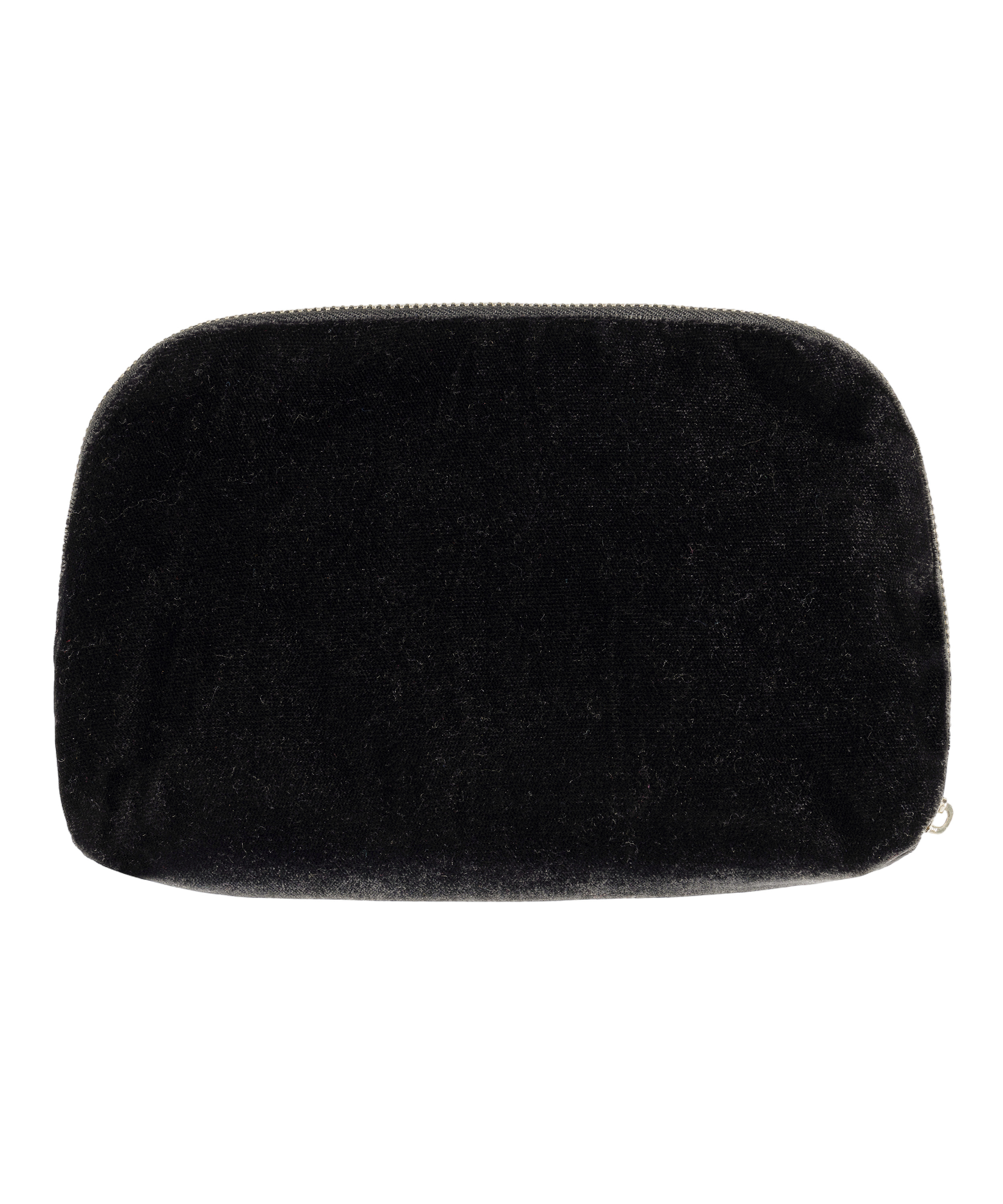 Bow Make-Up Bag, Black, main