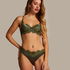 Hannako Padded Underwired Bra, Green