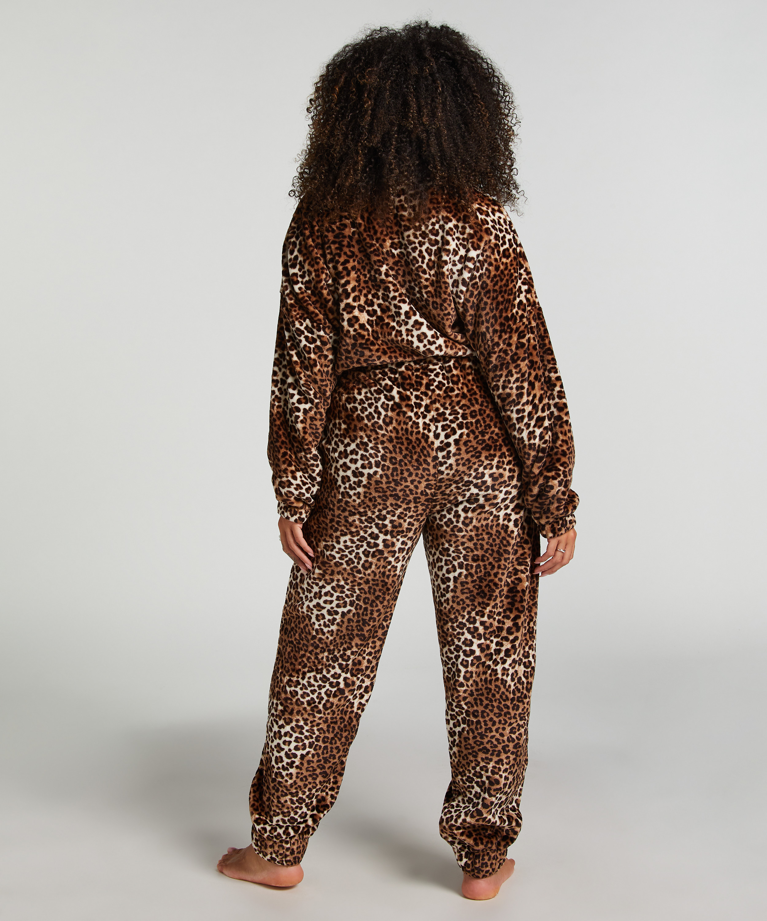 Flannel Fleece Onesie, Beige, main