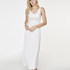 Long slip dress Modal lace, White