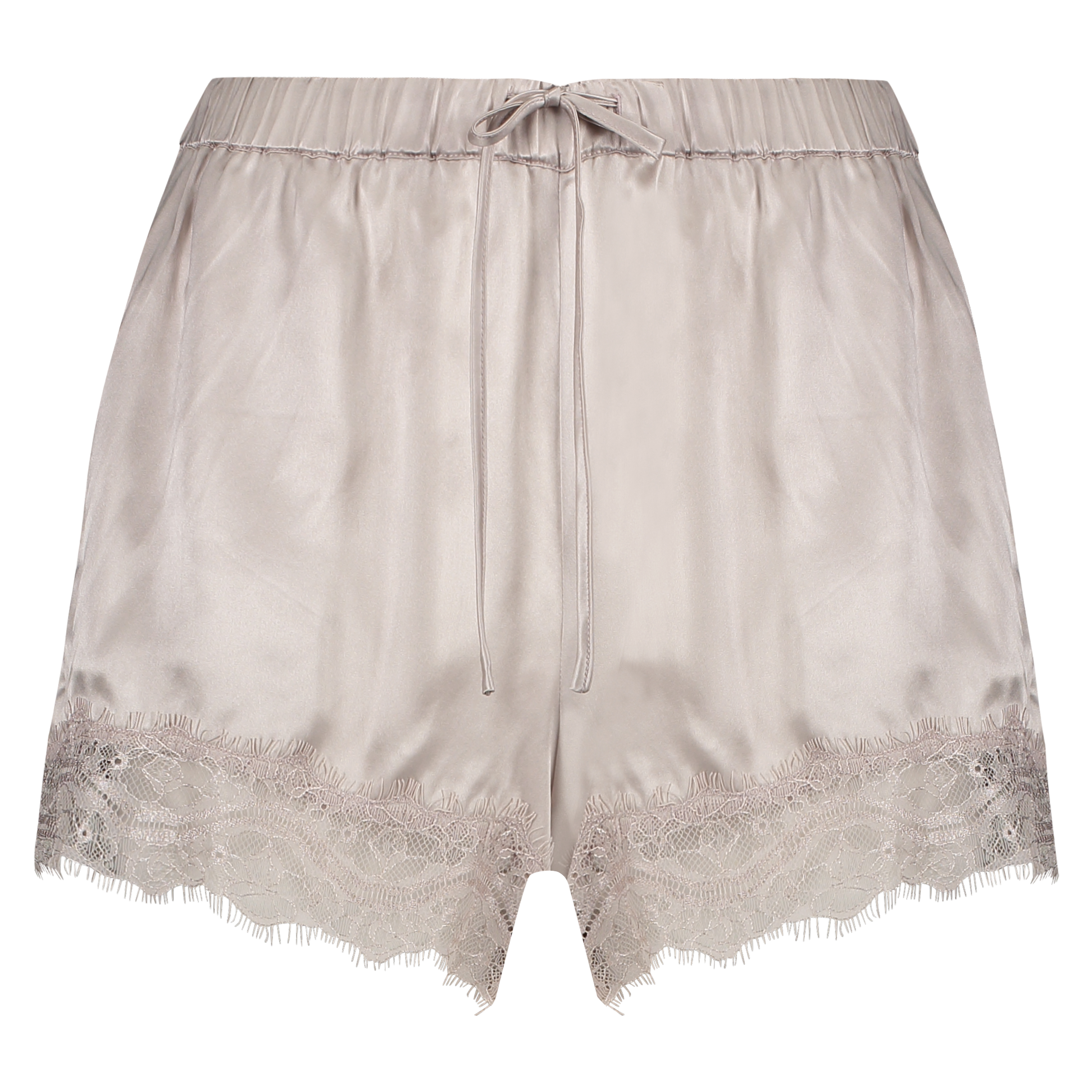 Silk pyjama shorts, Pink, main