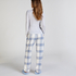 Flannel Pyjama Pants, Blue