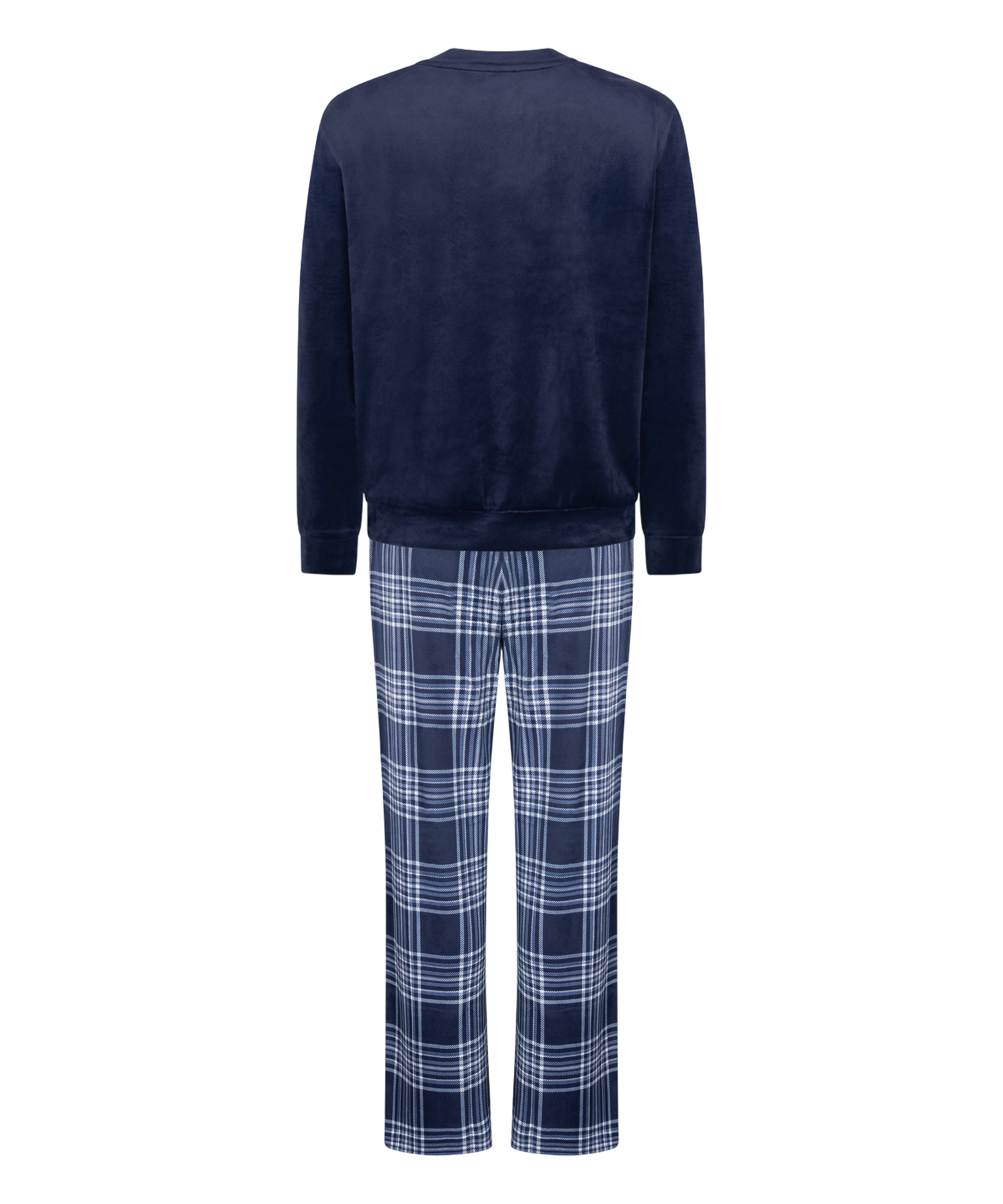 Velvet Pyjama Set, Blue, main