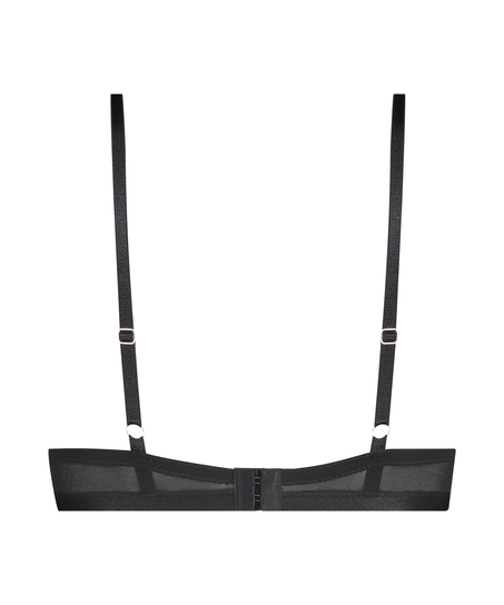 Malika Padded Underwired push-up Bra, Black