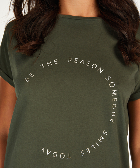 Round Neck Nightshirt, Green