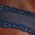 V-shaped Brazilian knickers mesh, Blue