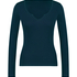 Top V-neck long sleeves, Blue