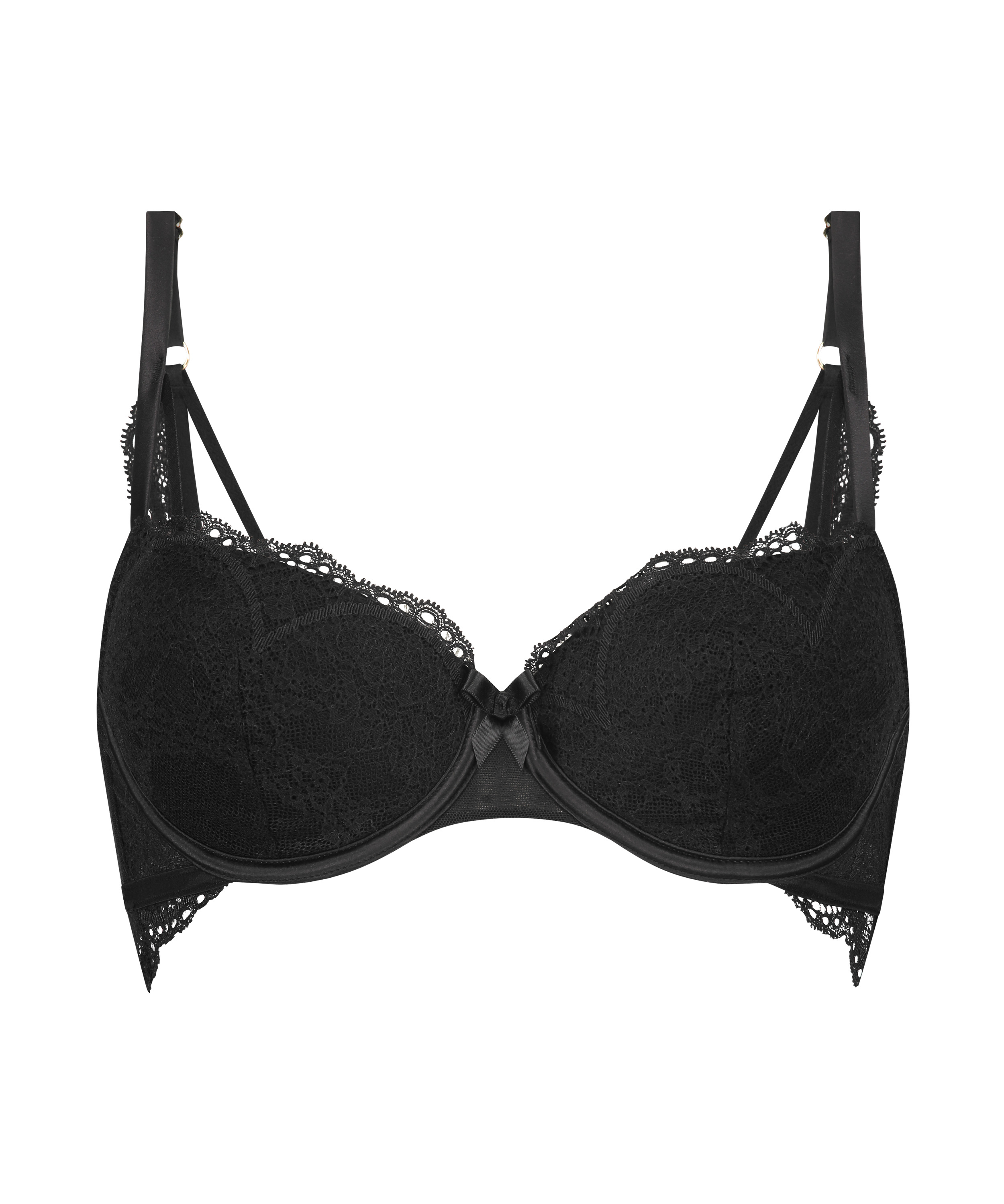 Fleur Padded Underwired Bra Nyakim, Black, main