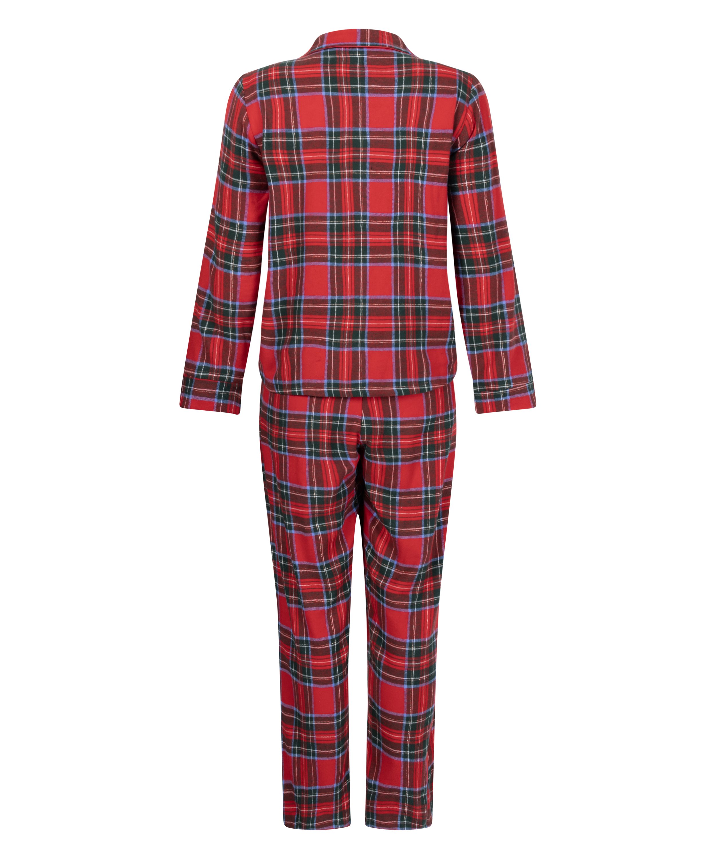 Flannel Pyjama Set, Red, main