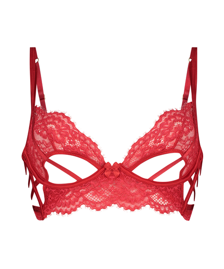 Eve Non-Padded Longline Underwired Bra, Red