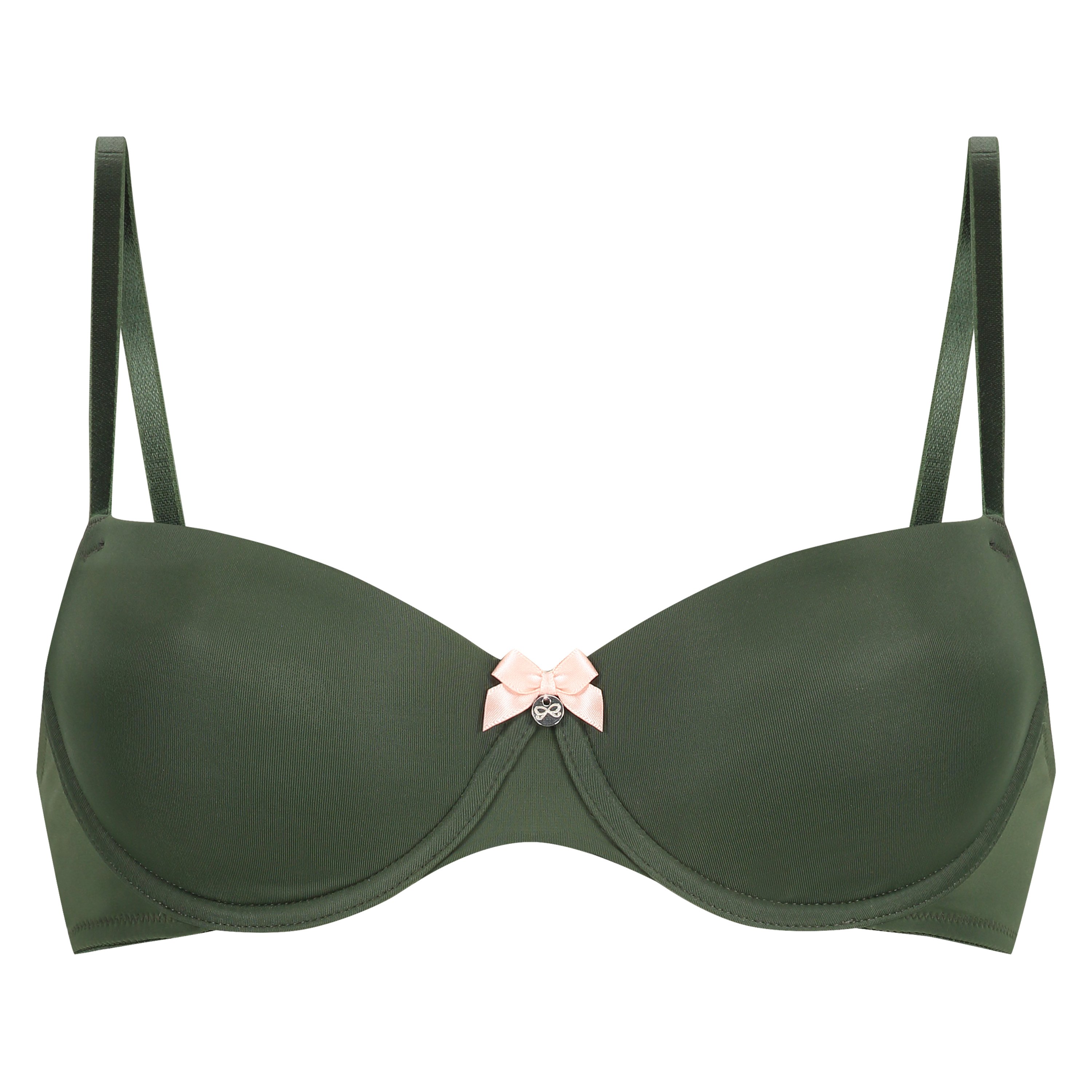 Demi Padded Underwired Bra, Green, main