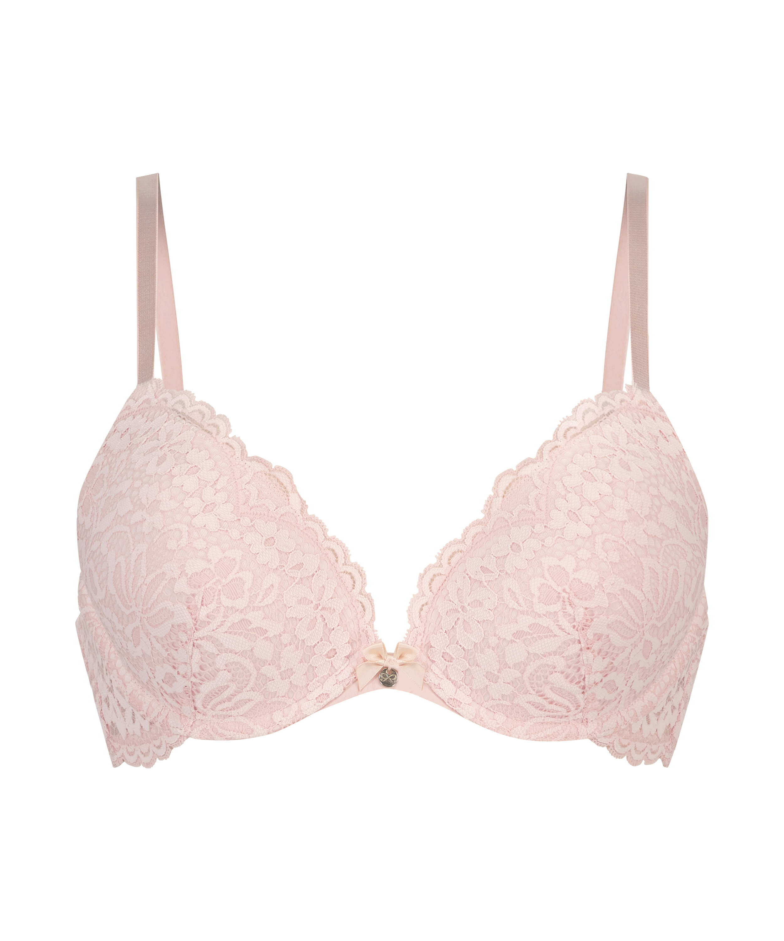 Rose padded push-up bra, Pink, main