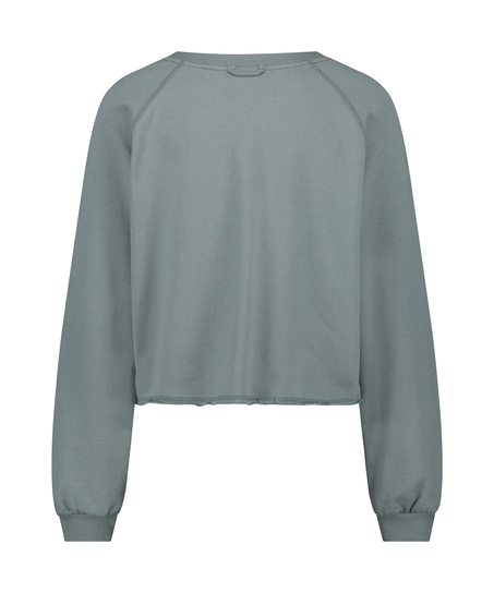 Sweat French Long-Sleeved Top, Green