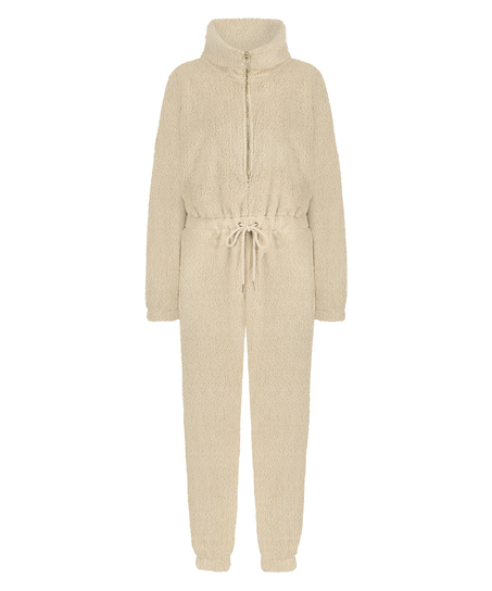 Fleece Onesie, Beige