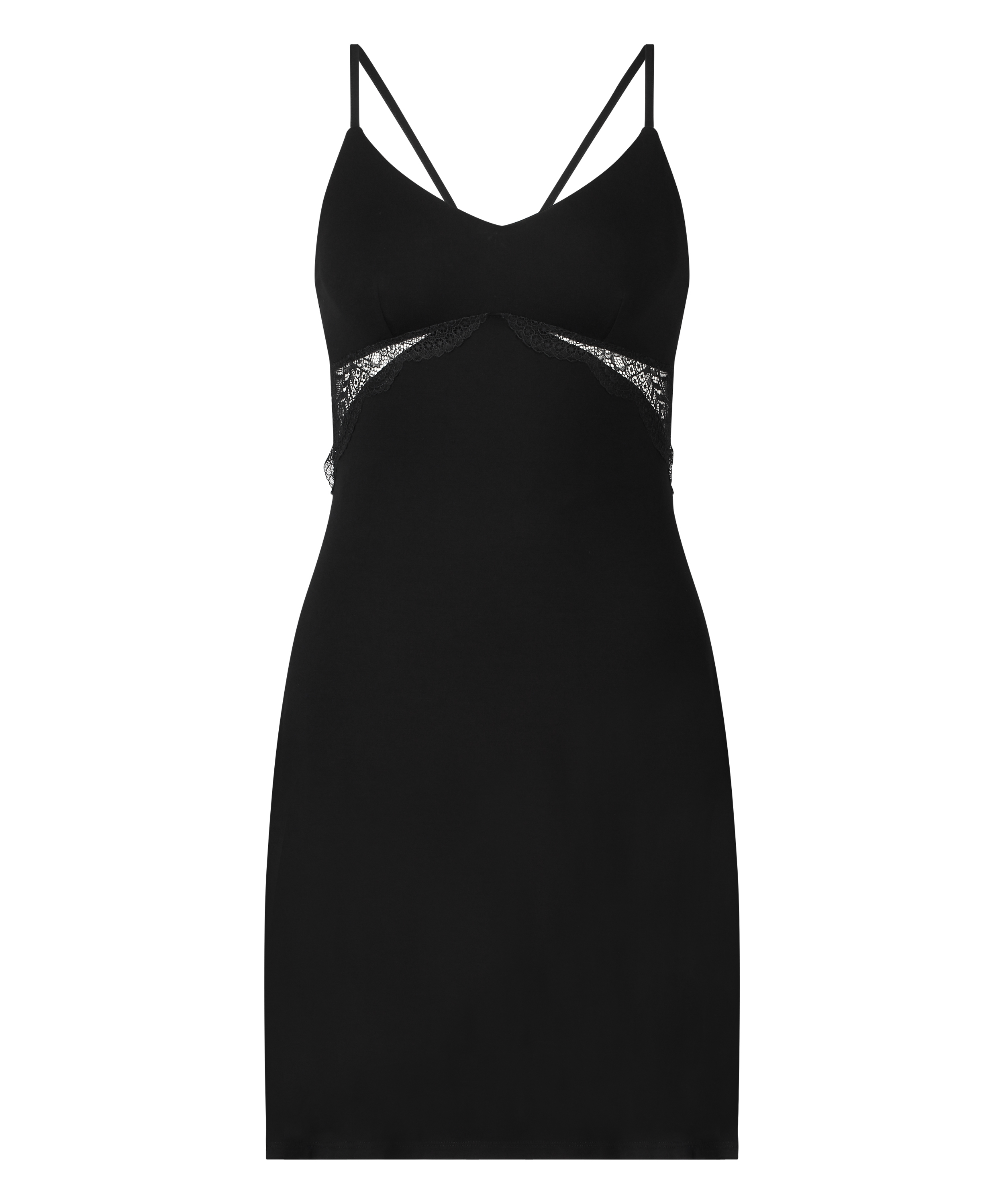 Nova Jersey Slip Dress, Black, main