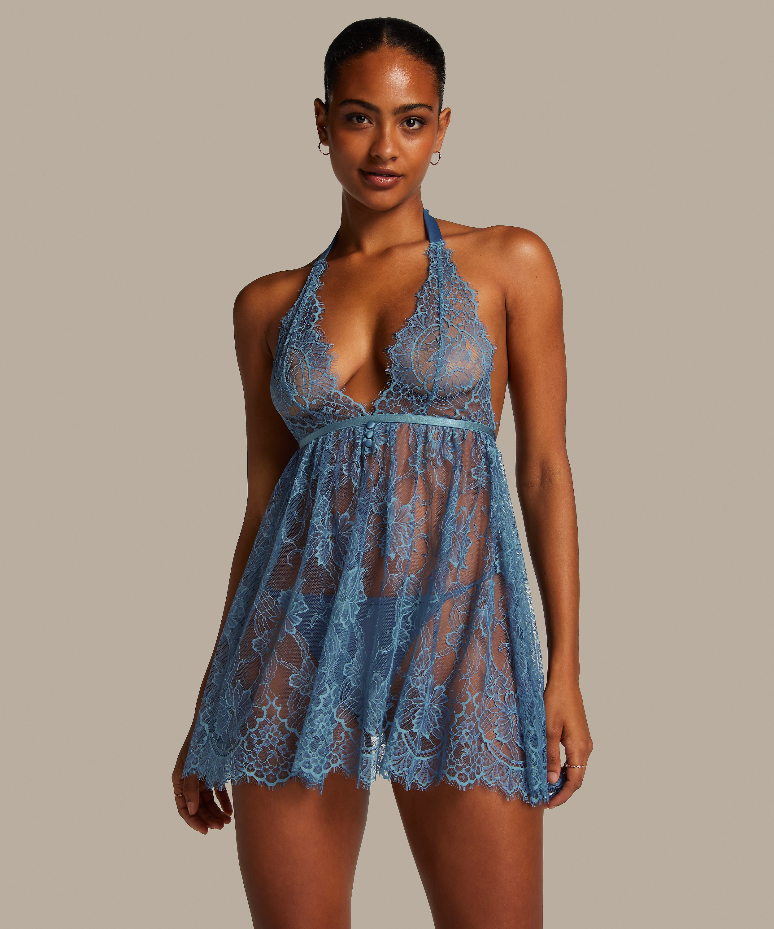 Magdalena Slip Dress, Blue, main