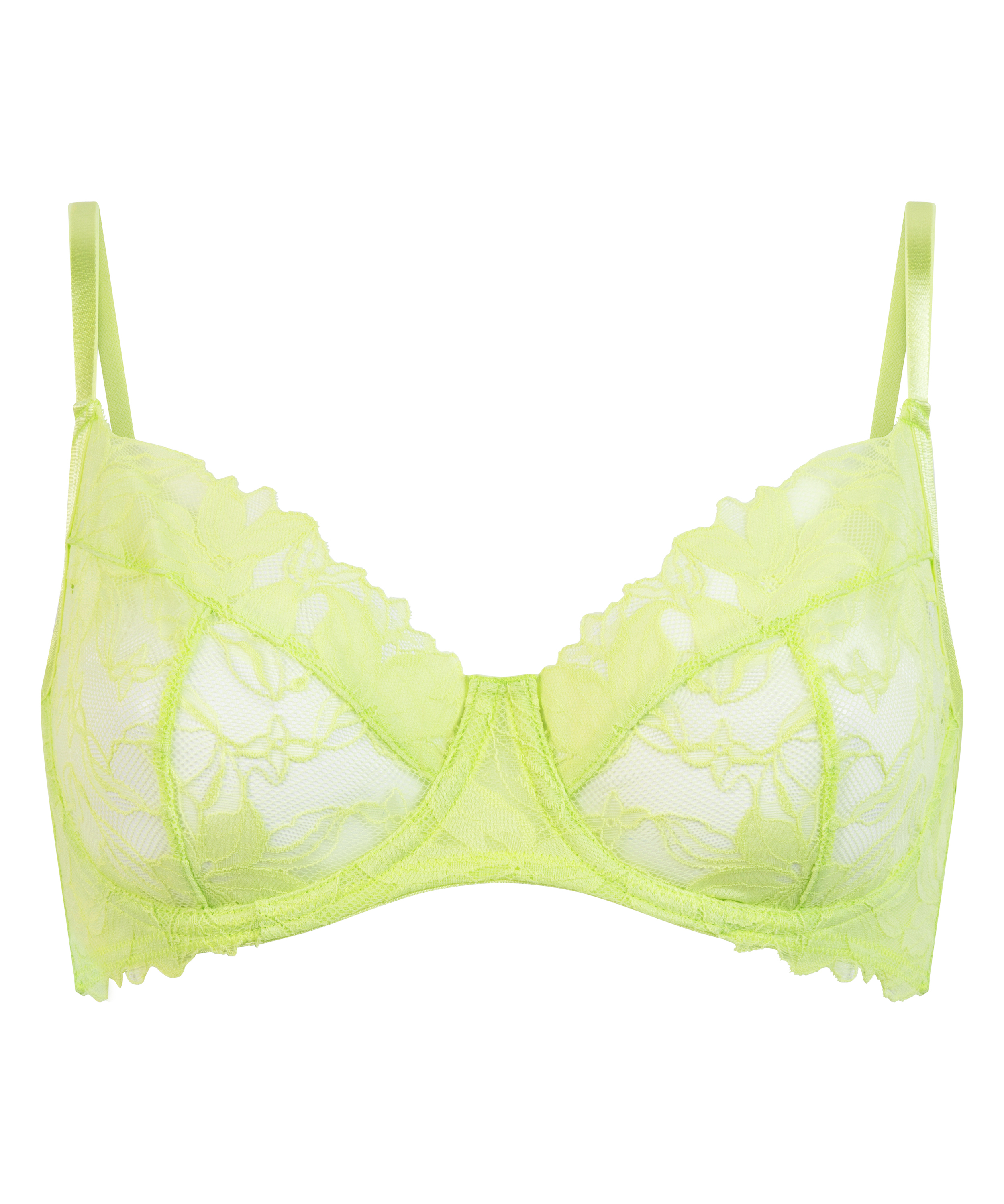 Ingrid Non-Padded Underwired Bra, Green, main