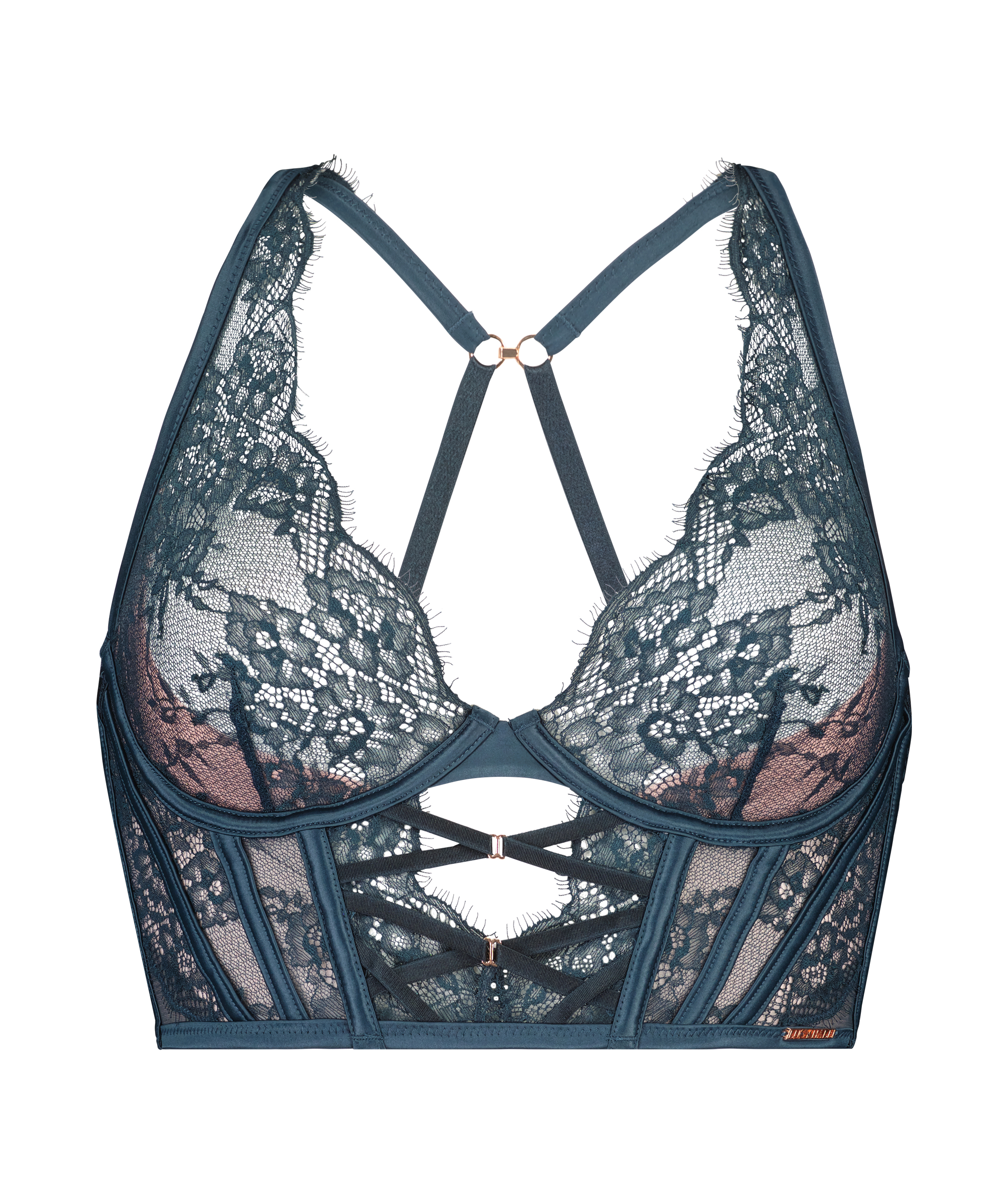 Margaret Non-padded Longline Underwired Bra Lucy Hale, Blue, main